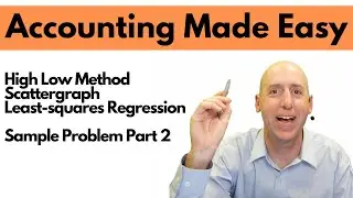 MA20 - High-Low Method, Scattergraph, Least Squares Regression - Sample Problem Part 2