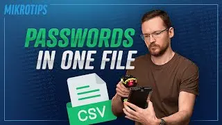 Secret CSV password file for seamless configuration