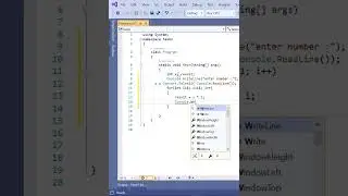 Write a program in C# Sharp to display the multiplication table of a given integer #shorts