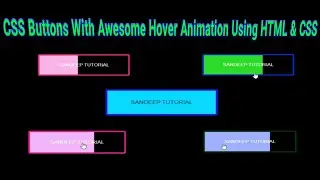 CSS Buttons With Awesome Hover Animation Using HTML & CSS