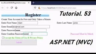 How to Create Registration Form in ASP.NET