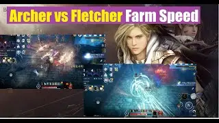 Black Desert Mobile Archer vs Fletcher Farming Speed Test & Build