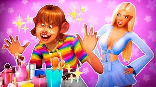 UGLY SISTER STOLE MY MAKE UP😠 SIMS 4 STORY