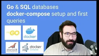 Go & SQL databases: docker compose setup and first queries step by step tutorial