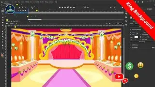 How To Make Background for King & Queen Story | Adobe Animate 2019 2D Animation Hindi Tutorial