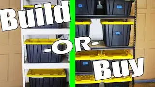 Pros and Cons of Building versus Buying Garage Shelves