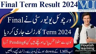 VU Final Term Result 2024 Announced  / Final Term Result Spring 2024 / Result Final Term 2024