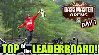 UNBELIEVABLE Day sends Me to the TOP of the Leaderboard!! (Bassmaster Open Toledo Bend)