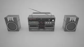 Sharp Old Radio Turntable 3D MODEL Link in the Description