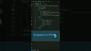 Drop-down in HTML