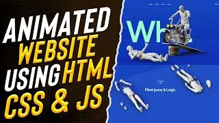 Create Animated Website Using HTML, CSS & JS | Hover Animation Using JavaScript