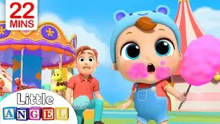 Playtime at the Theme Park | Little Angel Nursery Rhymes & Kids Songs