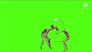 Siren head vs light head green screen part 2