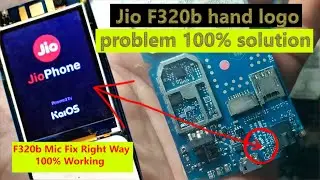 jio f320b hang on logo // jio f320b mic jumper solution