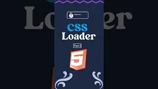 css loader 2 || 🚨Source Code | how to create animated loader using html css 