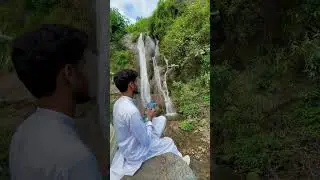 DJI mini 2 and waterfall