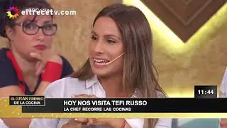 Tefi Russo entró a la cocina de los equipos y no se privo de dar consejos
