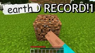 [EARTH RECORD] Minecraft Dirt Speedrun 