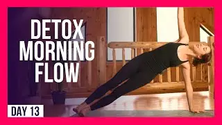 10 min Morning Yoga Flow To DETOX & DESTRESS – Day #13 (DESTRESS YOGA)