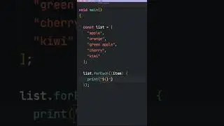 Dart forEach tutorial