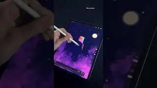 Animating on iPad ✍️🪁  #procreate