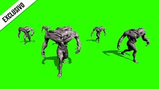 Stone Monsters / Green Screen - Chroma Key