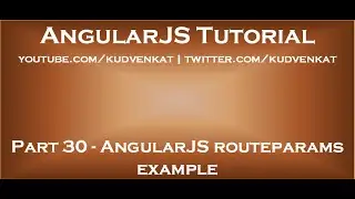 AngularJS routeparams example