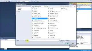 create asp net web application with dynamic output in visual studio 2017