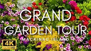 The Grandest Gardens You've Ever Seen | Grand Hotel Garden Tour on Mackinac Island, Michigan