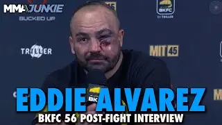 Eddie Alvarez Credits Battle Axe Mike Perry After Corner Stoppage Loss | BKFC 56