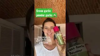 Green garlic powder 🧄 #shorts