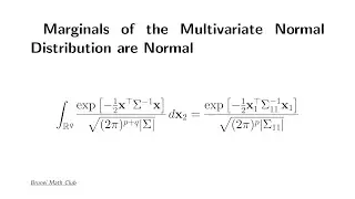 Marginal distributions of the multivariate Normal distribution are normal.