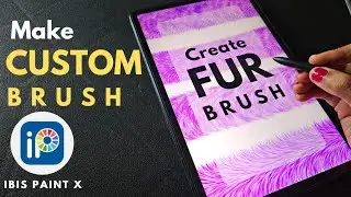 How to Make FUR brush in IBIS PAINT X | create custom brush in IBIS PAINT X