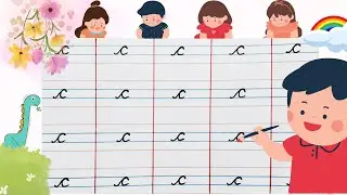 Cursive writing for beginners | learn how to write small cursive letter c| Teaching cursive c 