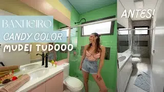 Transformei totalmente meu Banheiro gastando pouco!