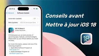 Date de sortie d'iOS 18 - Comment mettre à jour iOS 18 final, Conseils avant la mise à jour