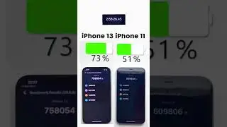 iPhone 13 vs. iPhone 11 Battery Test 🔋Subscribe for more 🤙🏼
