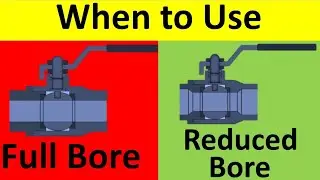 What is difference between Full Bore Valve and Reduced Bore Valve & When to use what ?