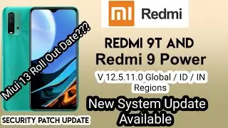 Miui 12.5.11 New System Update Roll Out For Xiaomi Redmi 9T And Redmi 9 Power Users