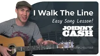 I Walk The Line by Johnny Cash | Easy 3-Chord Song Lesson