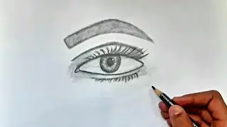 How to draw an Eye 👁🥰 l step-by-step l tutorial l