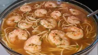 New Orleans Style Shrimp noodle soup