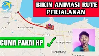 Tutorial cara membuat animasi rute perjalanan seperti google maps dengan aplikasi travel boast di hp