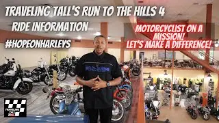 Traveling Tall Run to the Hills 4 Motorcycle Meet up. Together we can make a difference!