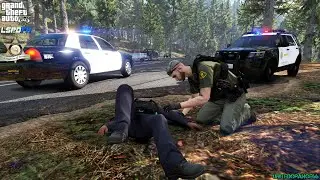 GTA V - LSPDFR 0.4.9🚔 - LSSD/LASD - Sheriff Patrol - Officer not Responding | Truck Pursuit - 4K
