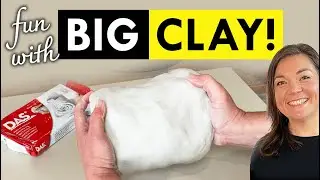 Air Dry Clay TIPS : Going BIG : DIY LARGE CLAY DISH