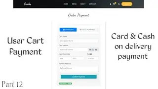 Online Food Ordering Website Part 12 Using Asp.Net C# & Sql Server | Card & COD Payment