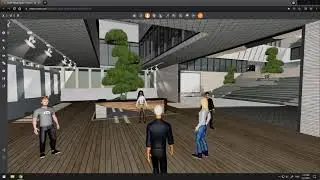 Presentation in virtual office