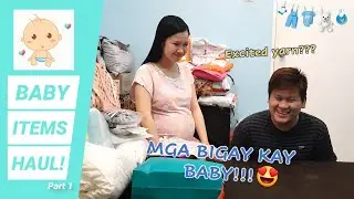 MGA BIGAY NA GAMIT KAY BABY! - (Baby Items Haul Part 1)