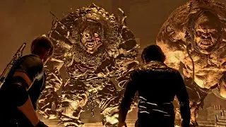 RESIDENT EVIL 4 REMAKE - Double El Gigante Boss Fight (4K 60 fps)